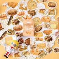 46pcs snack series cute bread kawaii stickers boxed for notebook decoration diy hand account children stickers