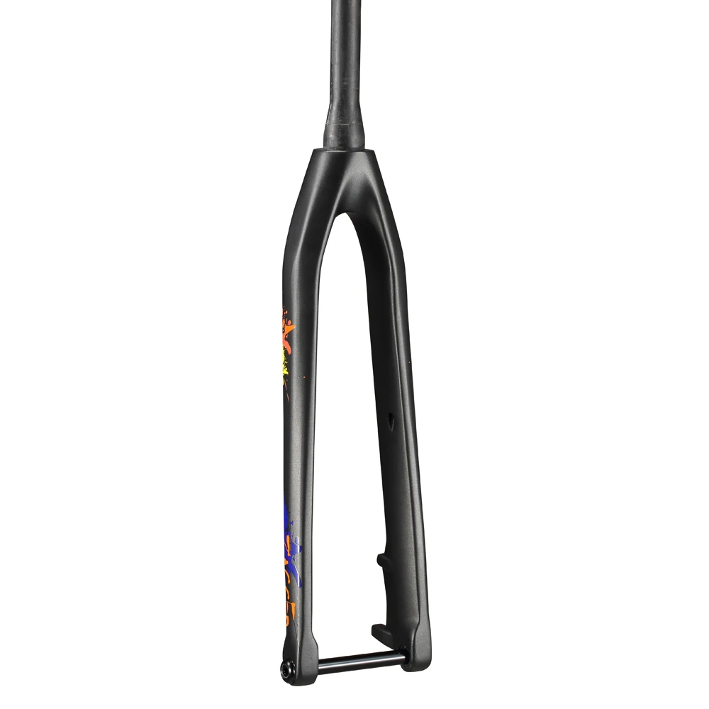 

2020 LEXON Carbon Downhill Fork MTB Bicycle Front Fork 1-1/8"-1-1/2" Mountain Bike Rigid Forks Axle Thru 15x110mm