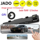 JADO T690 авто видеорегистратор глобальная Версия 1080P ADAS Автомобильный видеорегистратор Камера 12 дюймов Dashcam 24H монитор парковки Автомобильный видеорегистратор