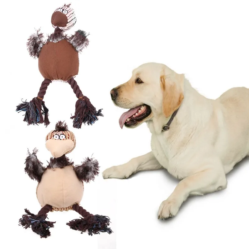 Симпатичная Вельветовая ткань для собаки Жевательная плюшевая игрушка в форме