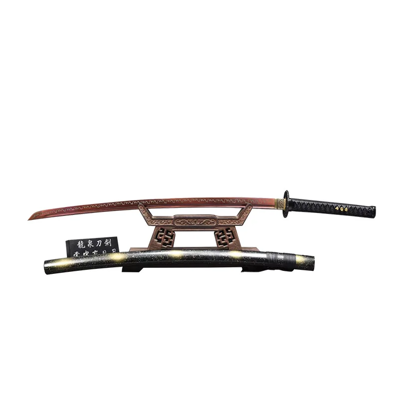 

New Arrival Japanese Traditional Samurai Sword Spring Steel Kanata 102cm Wood Sheath Free Shipping