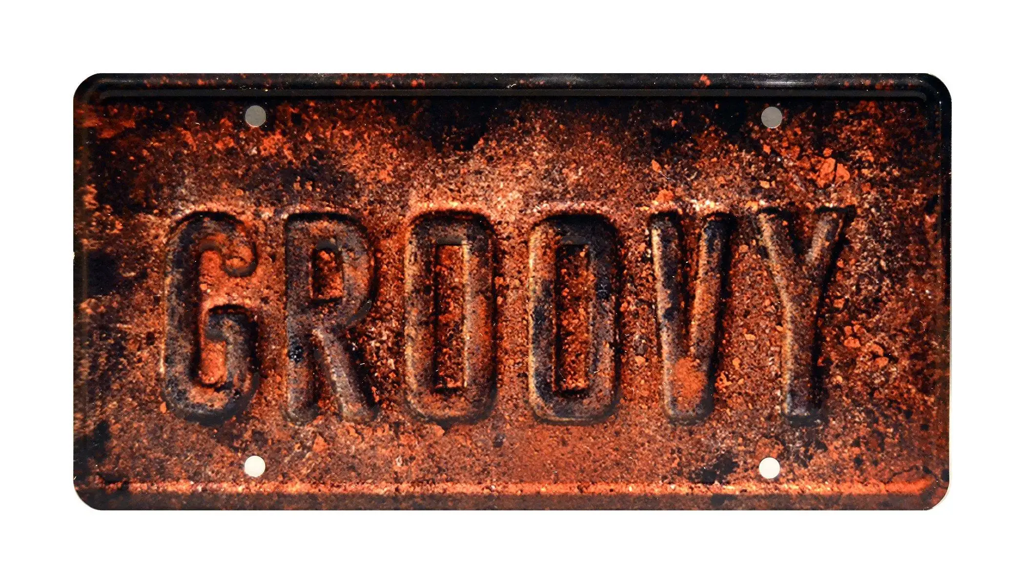 

Ash vs Evil Dead | Groovy | Metal Stamped License Plate