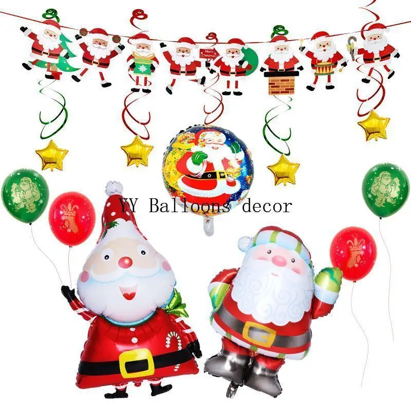 2021 воздушный шар Санта-Клаус праздничный праздничная композиция товары для