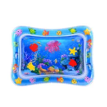 Sea Animal Print Baby Inflatable Play Mat Infant Toy for Newborn Boy Girl Water Entertainment Playing Swimming Parent-child Inte