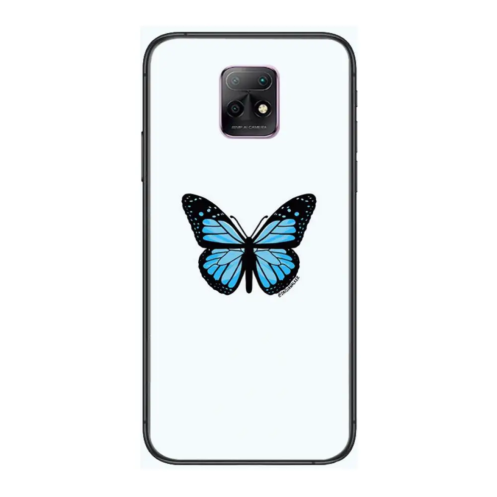 

Butterflies and flowers Phone Case For XiaoMi Redmi 10X 9 8 7 6 5 A Pro S2 K20 T 5G Y1 Anime Black Cover Silicone Back Pretty