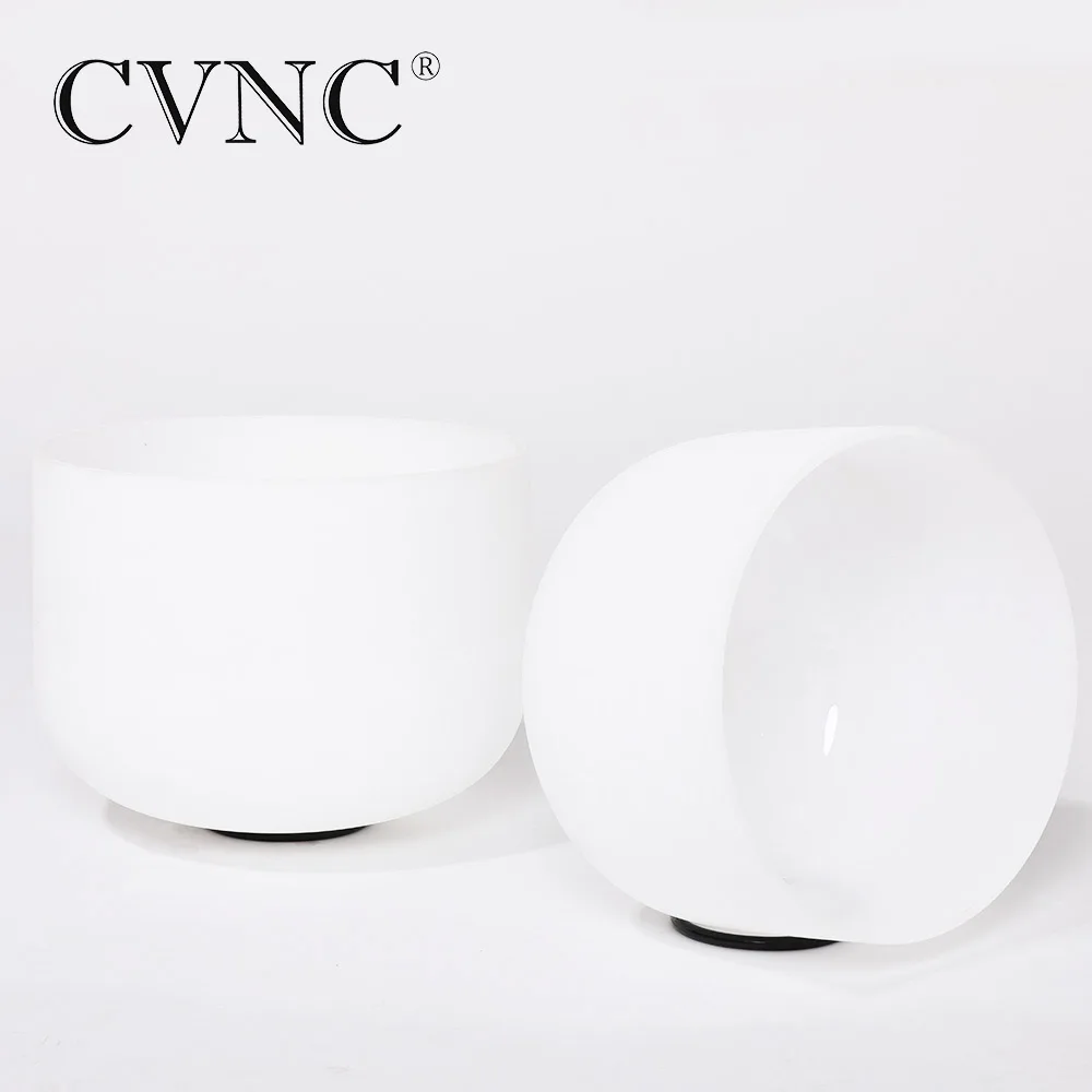 CVNC набор из 2 шт 10 &quotC 12&quot F матовые кварцевые хрустальные поющие чаши|bowl singing|bowl