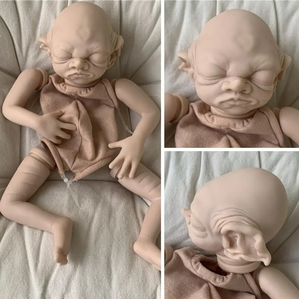 

Kit Fairy Rebirth Baby Parts Blank Mold Lifelike Flexible DIY Soft Kit