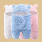Спальные мешки для новорожденных, осенне-зимние утепленные противоударные пеленки для детей 0-3-6 месяцев, Мультяшные пижамы унисекс