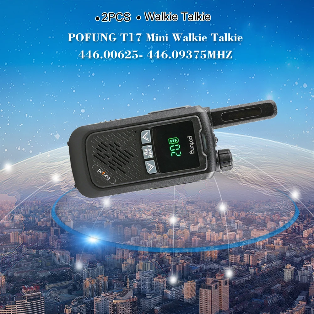 F17 2 шт. иди и болтай Walkie Talkie “иди 446 00625-446 09375 МГц 16CH Портативный Карманный