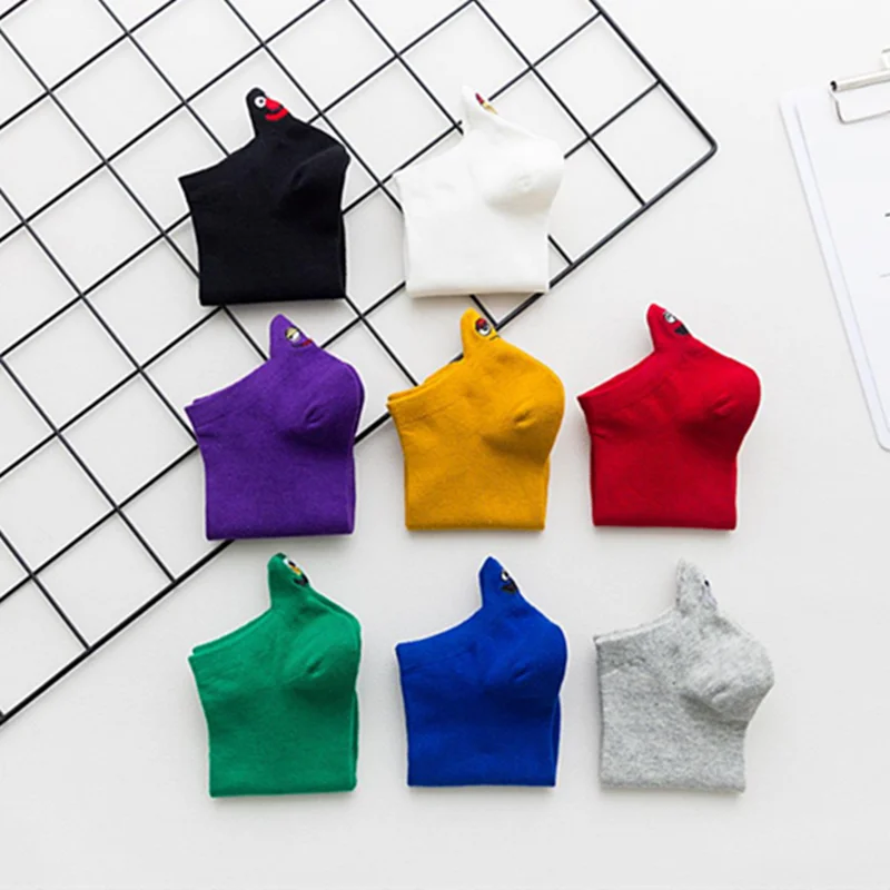 Новинка 2019 носки лодочки унисекс карамельных цветов Необычные милые Мультяшные