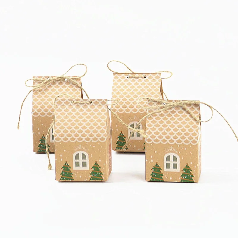 50 шт. новогодние подарочные пакеты с веревками|Подарочные сумки и упаковка| |