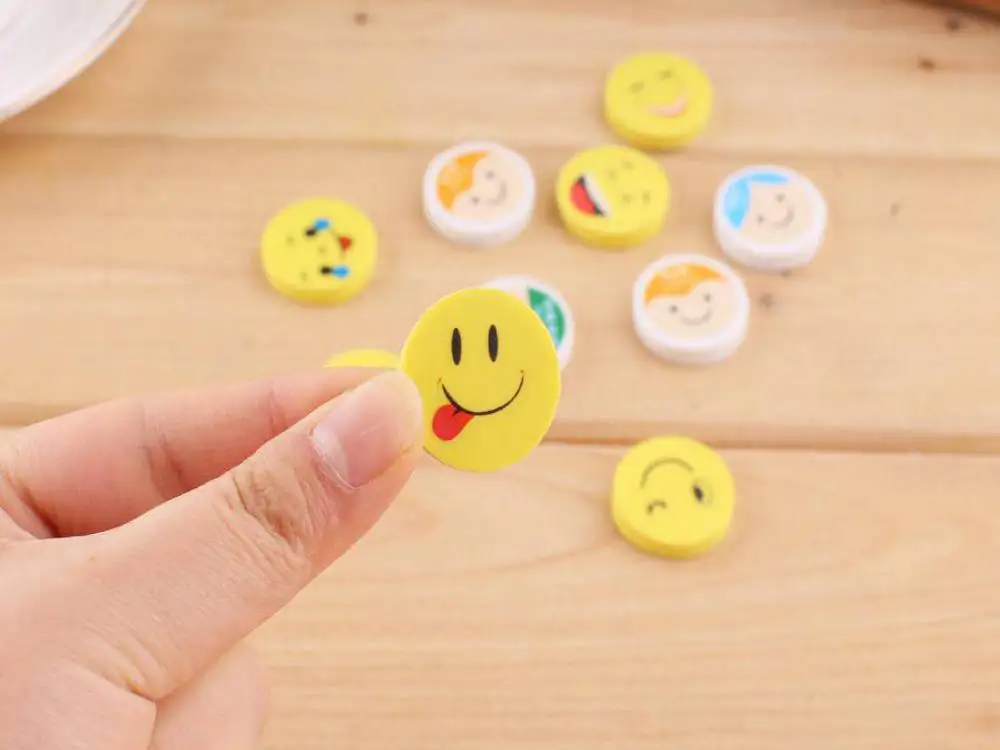 Карандашный ластик милый со смайликом простой ластик-карандаш для студентов |