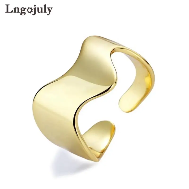 

High Quality Pure 925 Sterling Silver Ring Irregular Luxury Rings For Women Girlfriend Lover Anniversary Party Fine Jewelry Gift