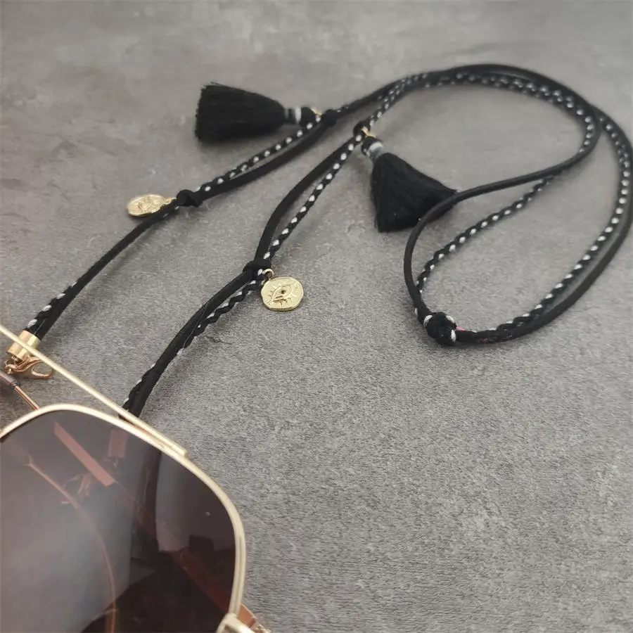 

Fashion Face Mask Lanyard Women's Neck Golden Chain Holder Men Leather Crod for Glasses Strap Sunglasses Cuelga Mascarillas