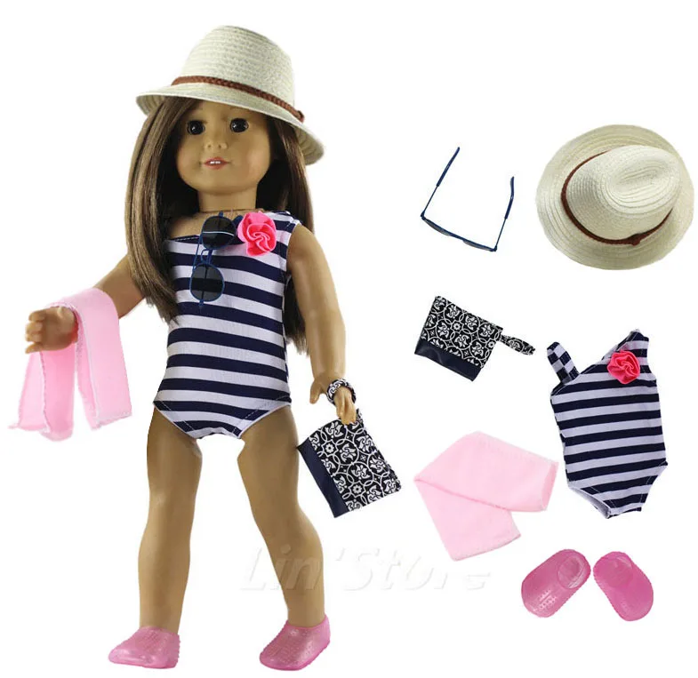 1 комплект Одежда для кукол костюм плавания 18 дюймов американская кукла много