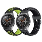 Ремешок силиконовый для Samsung watch 46 ммActive 2 42 ммHuawei watch GT2Amazfit GTR 47 мм, спортивный браслет для 22 мм 20 мм