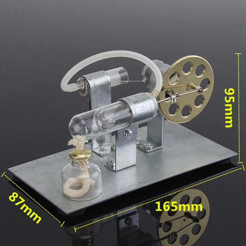 

DIY Experiment Hot Air Stirling Engine Model Electric Generator Motor Physics Steam Power Toy