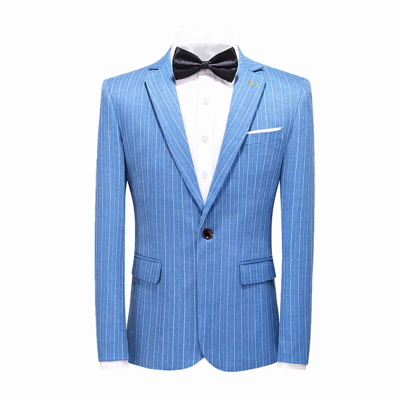 Мужской Стильный повседневный однотонный Блейзер деловая свадебная праздничная