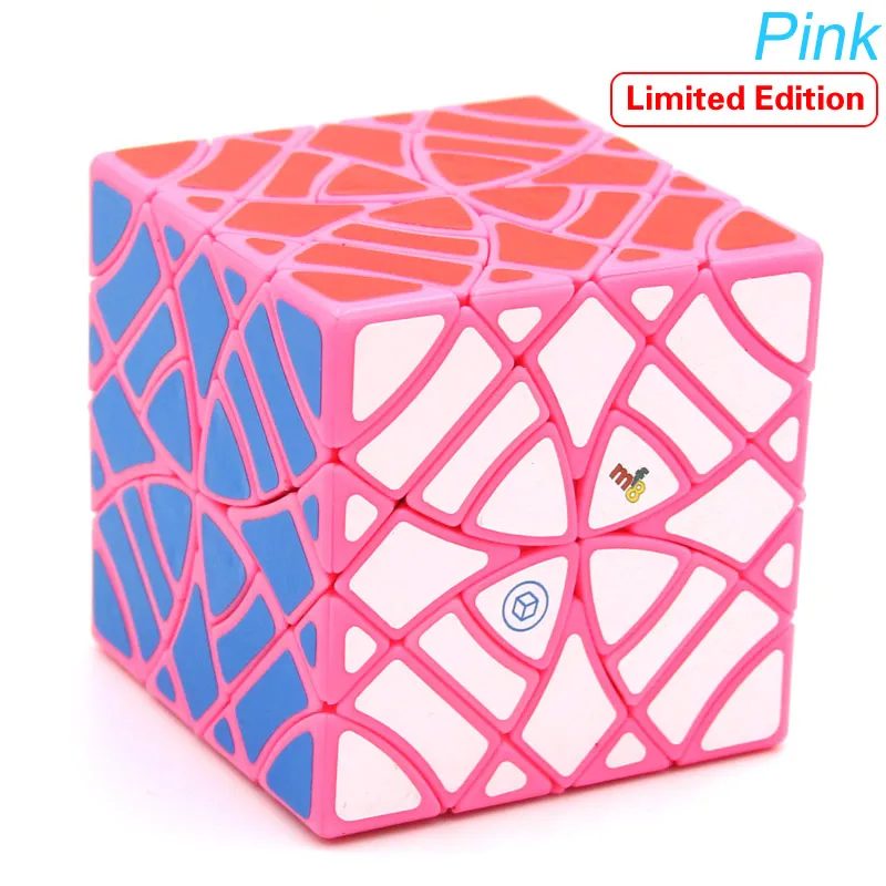 Pink MF8 перекошенный вертолет плюс магический куб лепесток бабочки профессиональная скоростная Головоломка обучающие игрушки Ограниченная серия для коллекции - Цвет: Pink