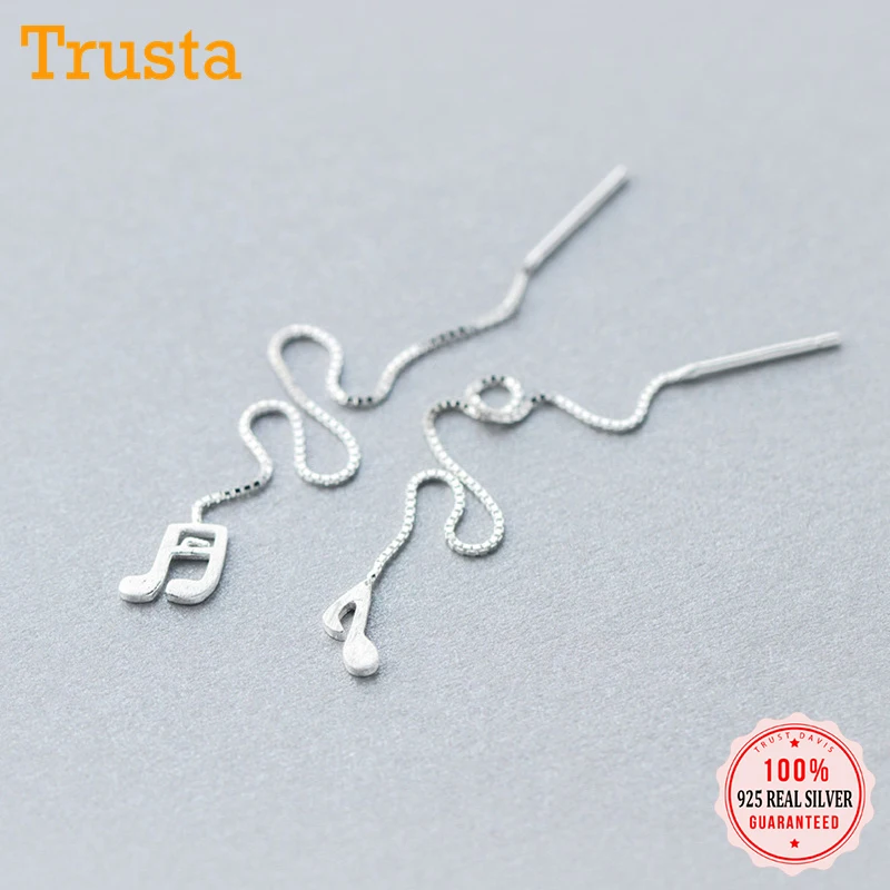 Женская Длинная кисточка Trustdavis висячие серьги подвески из стерлингового серебра