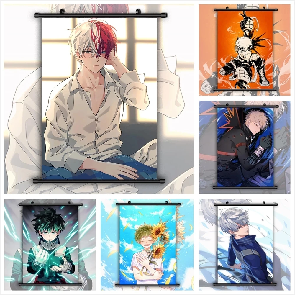 

Настенное художественное полотно Boku без героев академии, картины Katsuki Izuku, современные картины, печатный плакат, пластиковые подвесные свит...