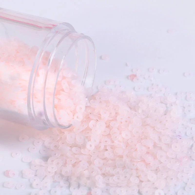 10 г (2000 шт.) в упаковке 3 мм плоские круглые матовые пайетки ПВХ рассыпчатые для