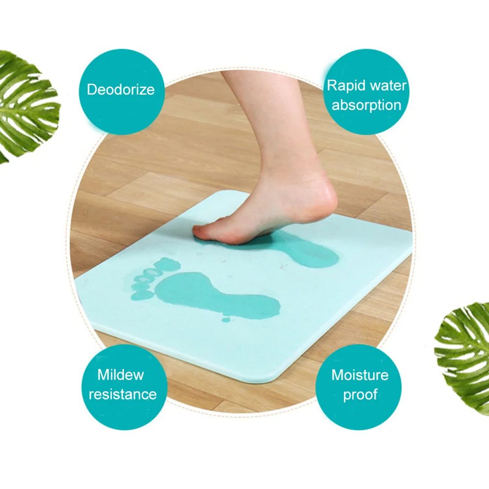 Противоскользящий коврик для ванной антибактериальный впитывающий|Коврики