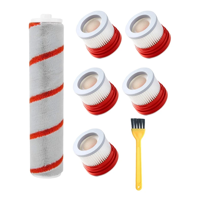 

HEPA Filter Roller Brush Replacements for Xiaomi Dreame V9 V9P V10 Handheld Vacuum Cleaner Accessories Part Kits 7 Piece (1 pcs