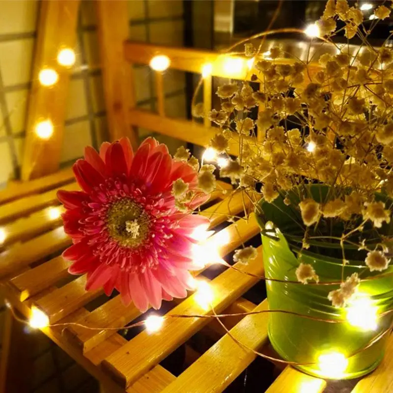 

Fairy Light Copper Wire 8 Modes Party Decoration Xmas Decor Fairy String Light Romantic 50LED Garden Festival Fairy Lamp Yard