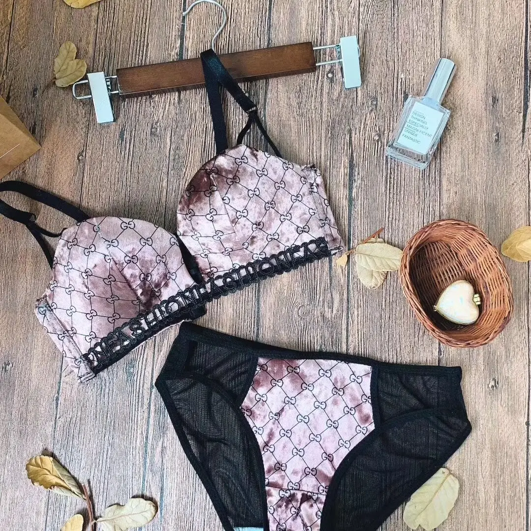 

Suede underwear suit women's small chest gathered no steel ring bra upper collection accessory breast adjustable bra