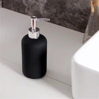 420ml ceramic soap dispenser bathroom shower gel shampoo bottle hand sanitizer empty storage bottles liquid sub bottle black
