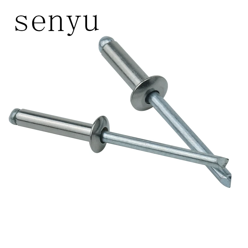 LUHUICHANG M3.2 Нержавеющая сталь Грибок Винт Вытяжной Ривет Сломанный Мандриль Слепая Гвоздь Всплывающий Ривет Самозапирающийся Ривет Мебель.