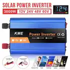Инвертор 3000 Вт, 12 В, 220 В, автомобильный инвертор мощности, модифицированный синусоидальный сигнал, трансформатор напряжения, конвертер, зарядное устройство, телефон с ЖК-дисплеем
