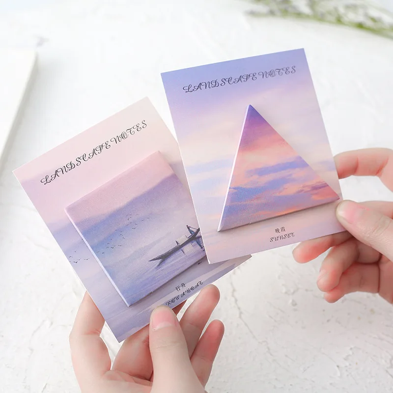 

Landscape Tour Memo Pad Sticky Note Office Student Stationery Supplies To Do List Sticky Note Scrapbooking Diary Planner Notepad