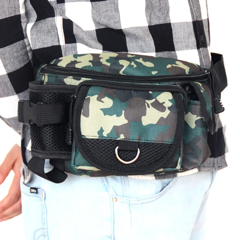 

Multifunctional Fishing Tackle Bag Outdoor Fishing Reel Lure Storage Bag Waist Single Shoulder Crossbody Tackle Accessories