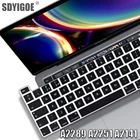 Чехол для клавиатуры macbook pro 13 2020, Защитная пленка для ноутбука 13 дюймов, A2289, A2251, A2141, для macbook pro 16, силиконовые чехлы для клавиатуры