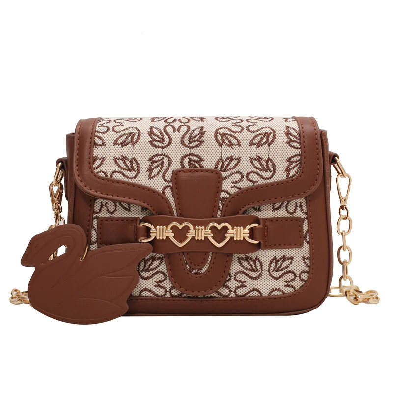 

Новинка 2021, популярная стильная сумка-мессенджер, модные сумки на одной цепочке, маленькие квадратные летние сумки-Кроссбоди с клапаном, ти...