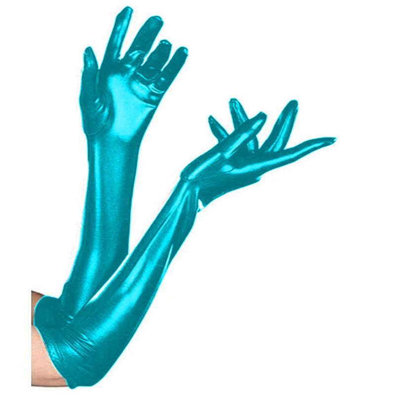 Разноцветные пикантные длинные перчатки с пятью пальцами экзотические унисекс