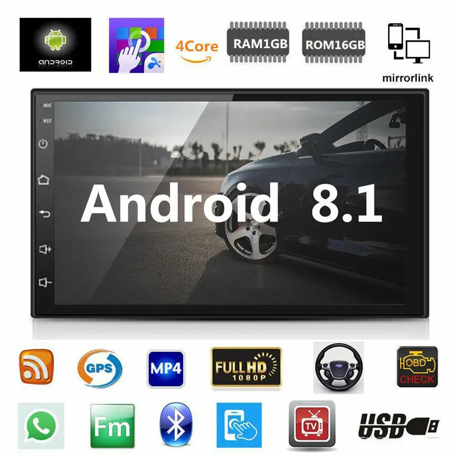 Автомагнитола с Gps-навигацией Android 9218 1 + 16 ГБ Wi-Fi 7 Дюймов 5 точек касания |