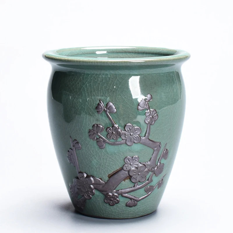 

Керамический цветочный горшок Vozzisoue Китайский стиль фиолетовый