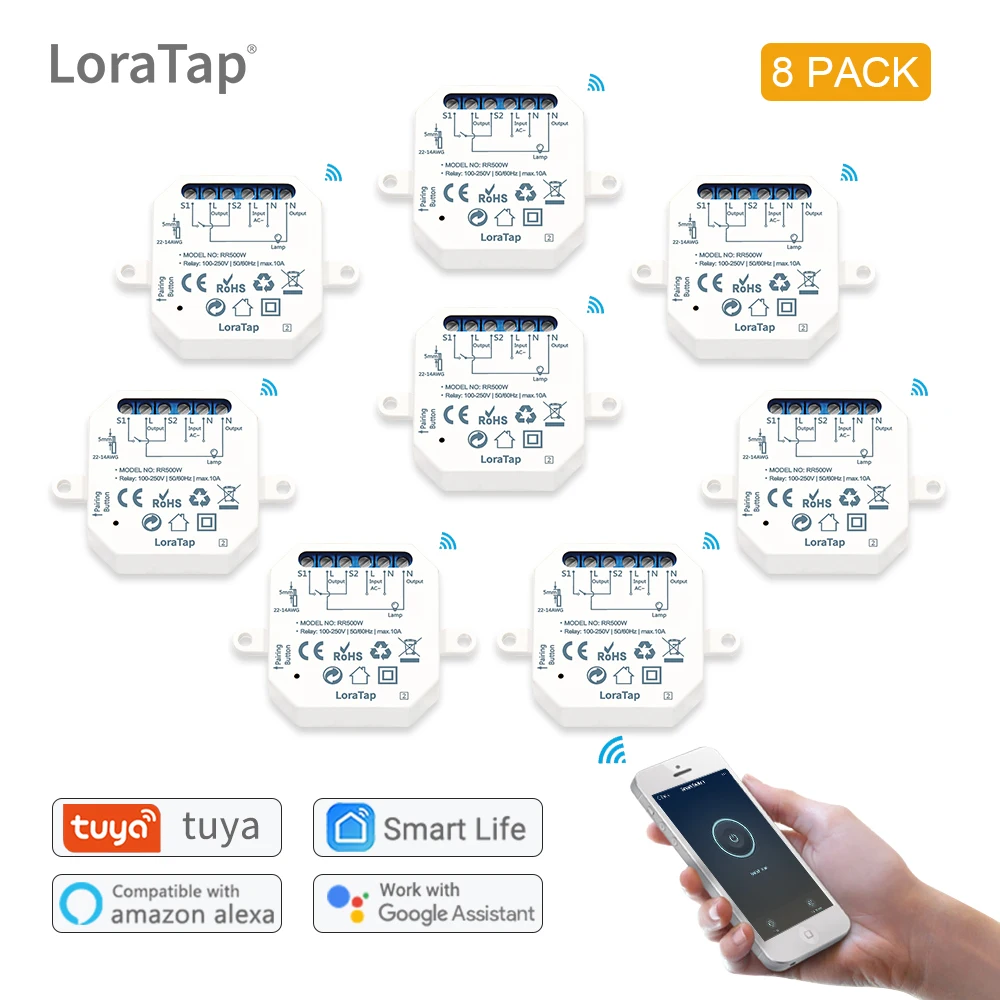 Tuya Smart Life Wifi переключатель релейный выключатель модуль Автоматизация умное