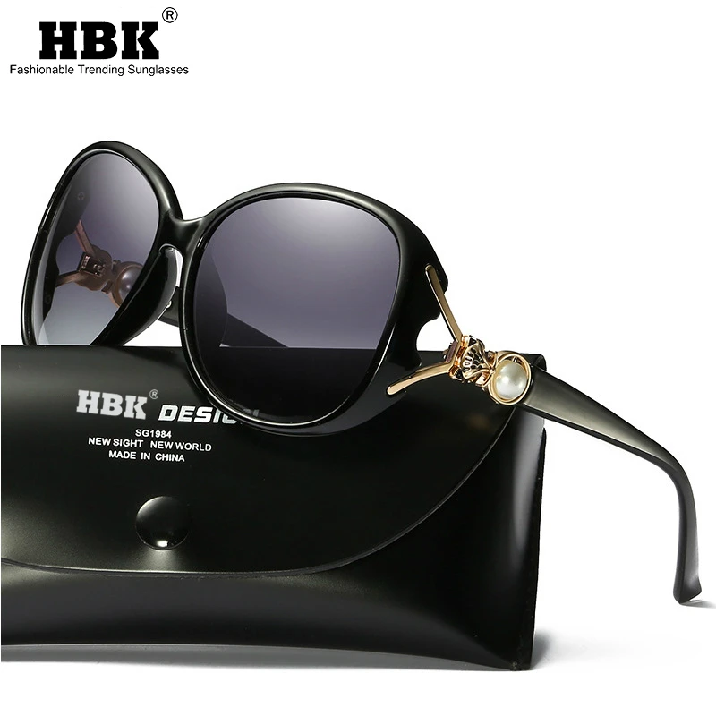 HBK роскошные квадратные поляризационные солнцезащитные очки для женщин модные