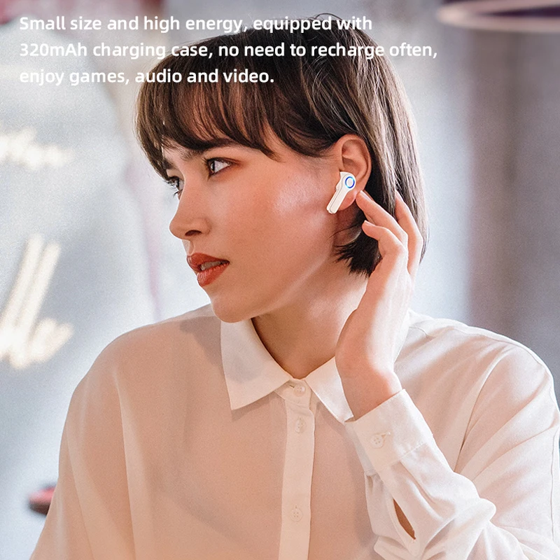 Фото TWS-стереонаушники HOCO с поддержкой Bluetooth 5 0 и сенсорным управлением Электроника TWS-стереонаушники HOCO с поддержкой Bluetooth 5 0 и сенсорным управлением Электроника