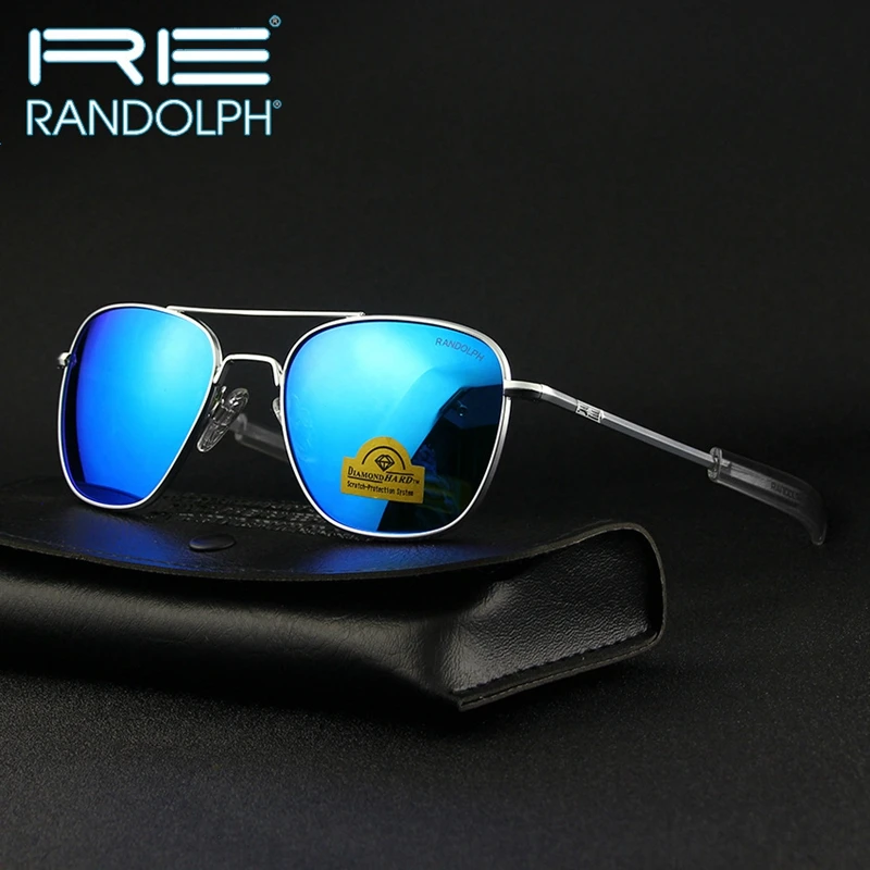 

USA RE Randolph Sun Glasses Man America Army Military Pilot Sunglasses Woman Luxury Band Designer Retro Gafas De Sol Hombre