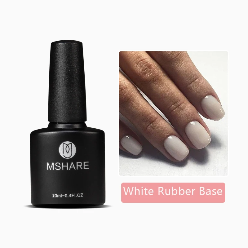 MSHARE молочно белый камуфляж резиновая основа Гель лак для ногтей не нужно Базовое