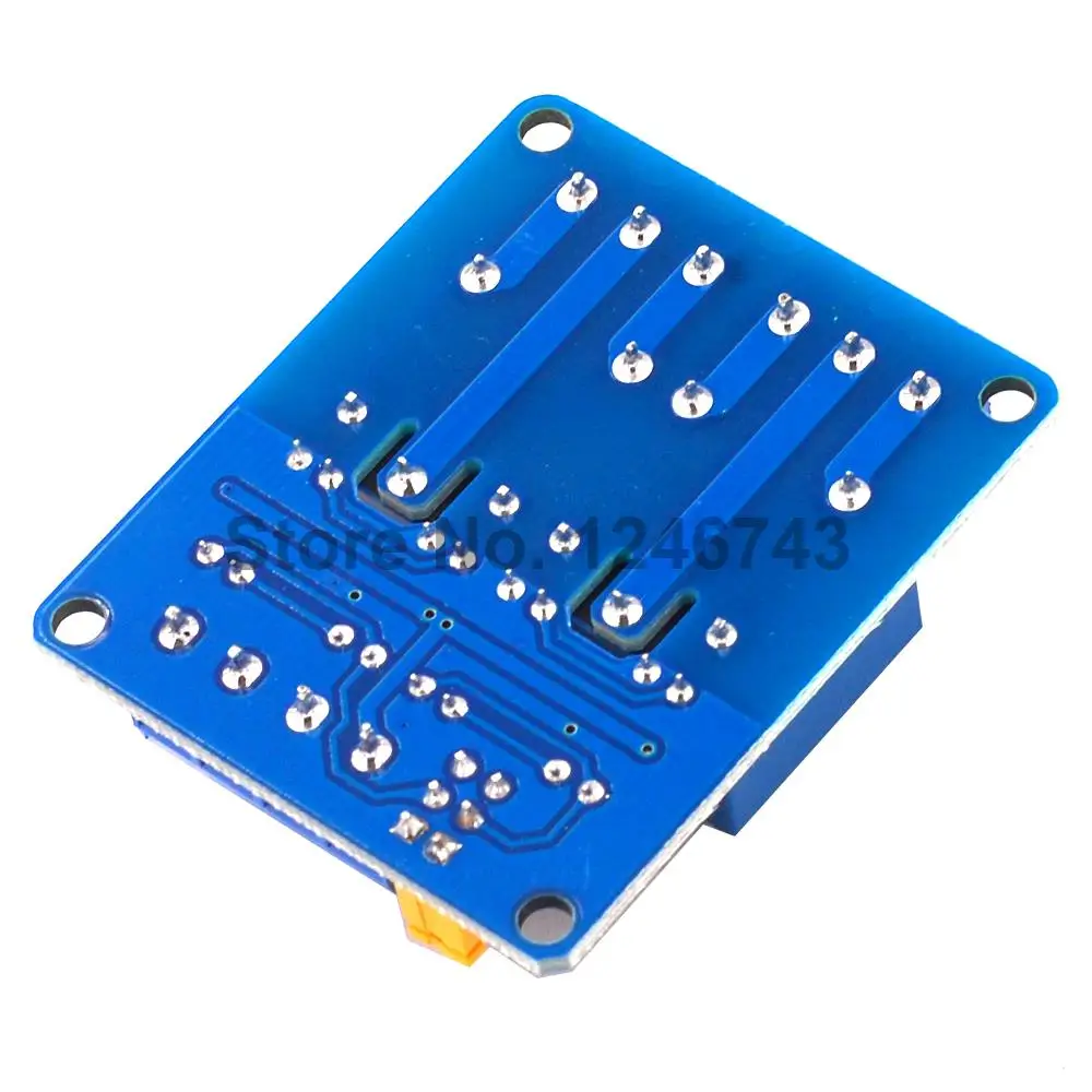 Двухканальный релейный модуль 3 В 5 12 24 триггер высокого и низкого уровня двойная