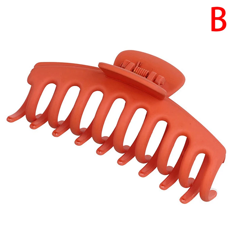 

1PCS Korean Solid Big Hair Claws Hairpins Barrette Headwear Elegant Acrylic Hair Clips For Women Girls Hair Accessories