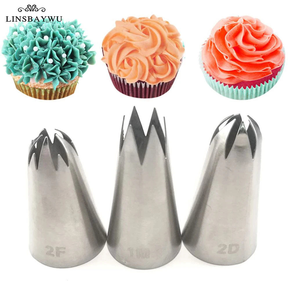 3 шт./компл. украшения торта инструмент-крем торт глазури трубопроводов сопла