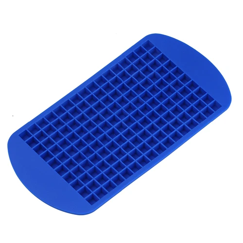 Blue 160 сетчатый пищевой силиконовый лоток для льда, фруктовый кубик для льда, сделай сам, Creatieve Kleine, форма для кубика льда, Vierkante Vorm Keuken, аксессуары - Цвет: Blue