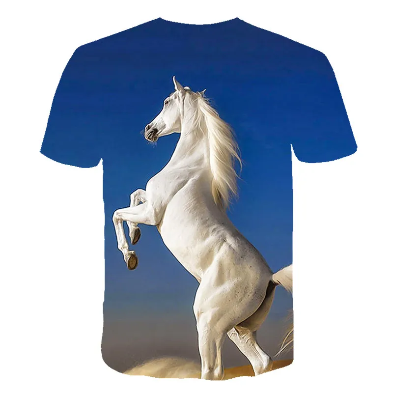 

Animal Horse 3D Printing Harajuku T-Shirt Kids Baby Fashion Casual Short Sleeve Boys Tees Tops Streetwear Child t shirt Clothing